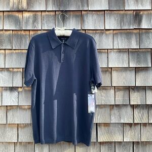 Mark Law Elegant Navy Polo Shirt for Men